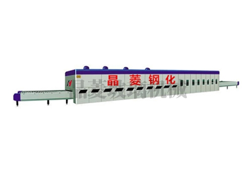 Horizontal glass tempering furnace